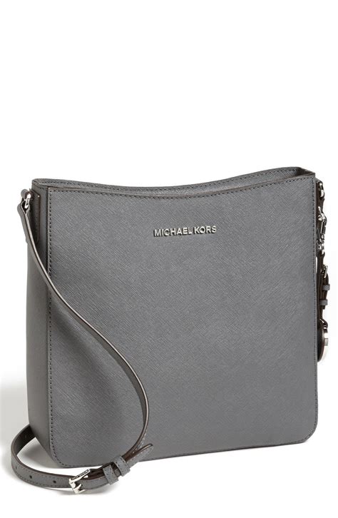 michael kors large double pouch crossbody grey|michael kors handbags.